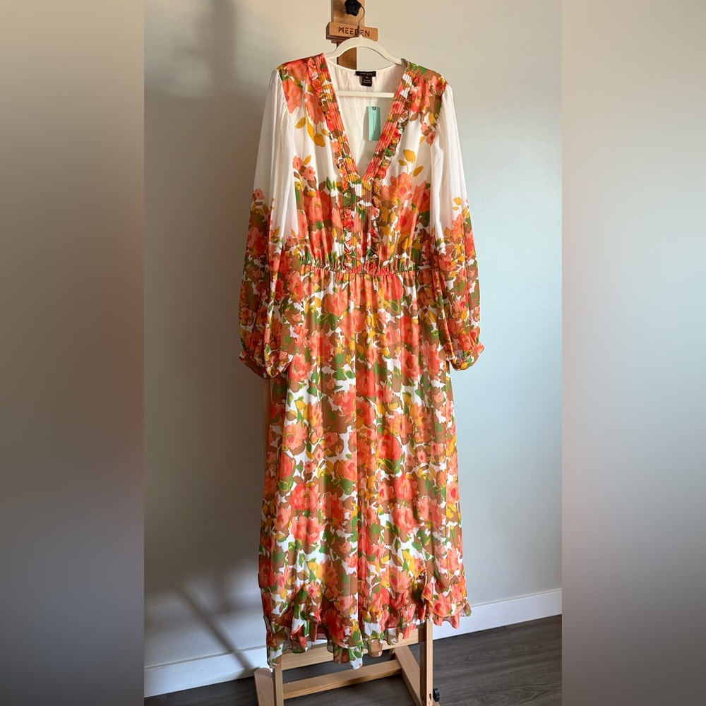 Anthropologie | Vineet Bahl | Floral V-Neck Maxi Dress - Picture 2 of 6